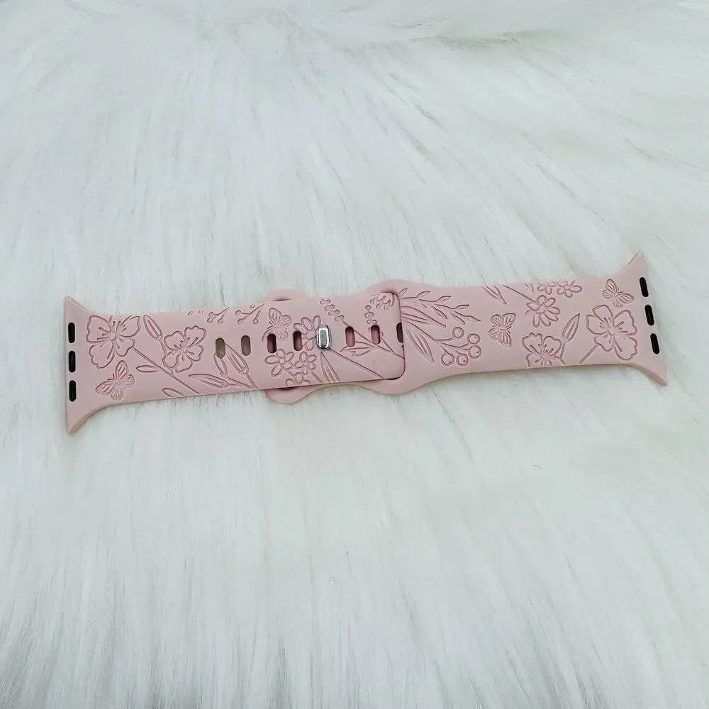 New Baby Pink Watch Band For Apple Watch Series 42mm / 44mm / 45mm /49mm